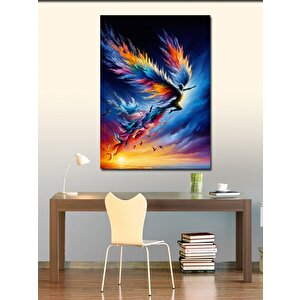 Kanvas Tablo Alevli Anka Kuşu 100x140 cm