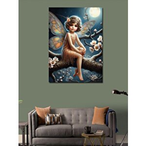 Kanvas Tablo Ağaçtaki Peri Kızı 100x140 cm
