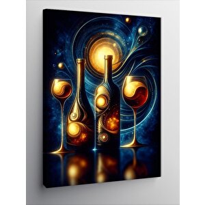 Kanvas Tablo Renkli Şişeler 70x100 cm