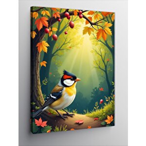 Kanvas Tablo Sonbahar Kuşu 70x100 cm