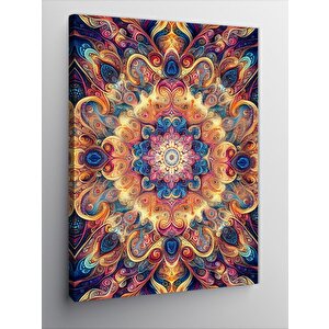 Kanvas Tablo Renkli Mandala 70x100 cm