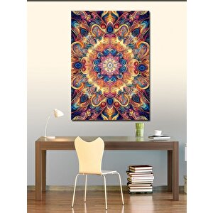 Kanvas Tablo Renkli Mandala 70x100 cm