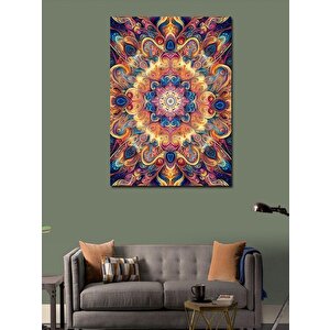 Kanvas Tablo Renkli Mandala 70x100 cm