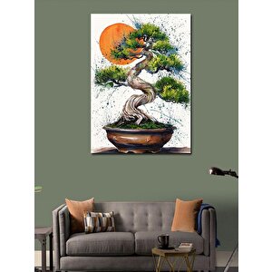 Kanvas Tablo Saksıdaki Ağaç 100x140 cm