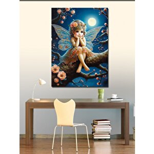 Kanvas Tablo Ağaç Dalındaki Peri Kız 50x70 cm