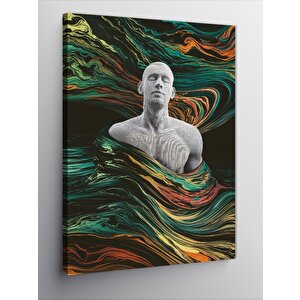 Kanvas Tablo Renkli Erkek Portresi 70x100 cm