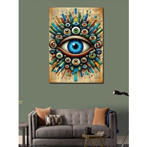 Kanvas Tablo Renkli Gözler 70x100 cm