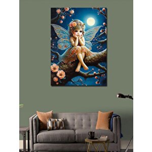 Kanvas Tablo Ağaç Dalındaki Peri Kız 70x100 cm