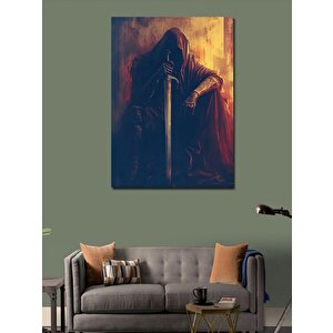 Kanvas Tablo Kara Şövalye 100x140 cm