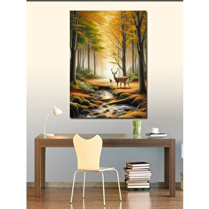 Kanvas Tablo Ormanda Geyik 70x100 cm