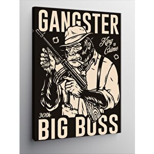 Kanvas Tablo Gangster Goril 70x100 cm
