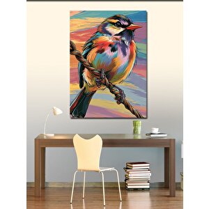 Kanvas Tablo Renkli Kuş 70x100 cm