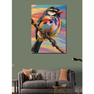 Kanvas Tablo Renkli Kuş 70x100 cm