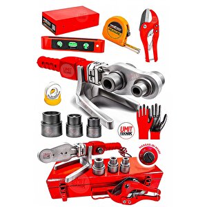 Premium Seri Boru Kaynak Mini Makina Seti Plastik Boru Kaynak Makinesi Aksesular Hediyeli