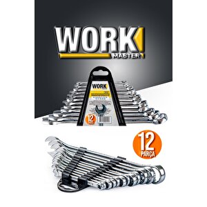 Pro 65 Parça 53 Lokma Takımı Otomatik Cırcırlı 1/4" 12 Parça Kombine Açık Ağız-yıldız Anahtar Set