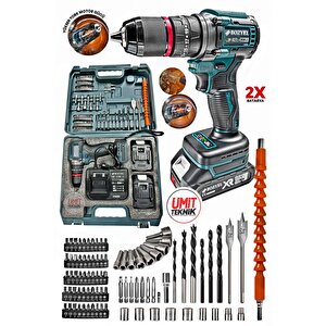 Pro Çelik Mandren Premium 36vf Kalite Kömürsüz Motor  Darbeli Şarjlı Matkap Akülü Vidalama