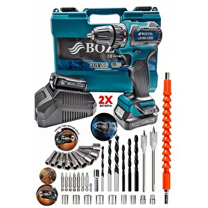 Çelik Mandren 999vfx Premium Kalite Kömürsüz Motor Darbeli Şarjlı Matkap Akülü Vidalama