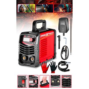 Profesyonel Taşınabilir Elektrot Tutucu 200 Amper Lcd Göstergeli İnvertörtaşınabilir Kaynak Makinesi