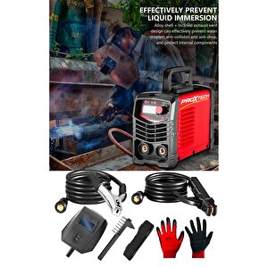 Profesyonel Taşınabilir Elektrot Tutucu 200 Amper Lcd Göstergeli İnvertörtaşınabilir Kaynak Makinesi