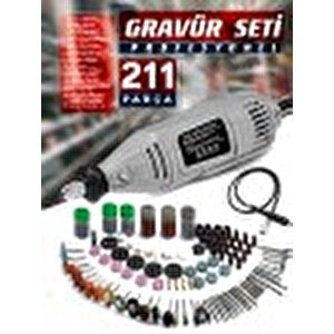 Pro 234pcs  6 Kademe Devirli  Çantalı Dramel Gravür Seti Taşlama, Esnek Şaft Mengene Hediye