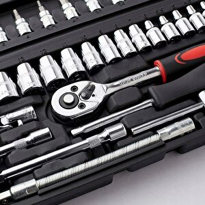 Yüksek Kalite 46 Parça Mini Lokma Takımı Otomatik Cırcırlı 1/4"   Kombinasyon Alet Seti