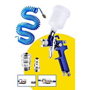 Üstten Depolu  Metal Paslanmaz Detay Gölge Tabancası 150 Cc / 0,8 Mm 15mt Hortum  Jak Kit