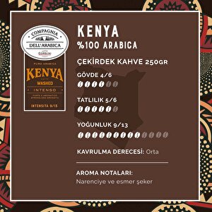 Kenya %100 Arabica Çekirdek Kahve 250gr