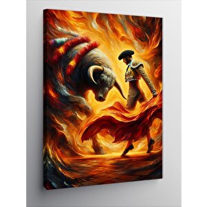 Kanvas Tablo Alevler İçinde Dans 70x100 cm