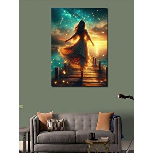 Kanvas Tablo Işıklı Dans 100x140 cm