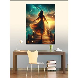 Kanvas Tablo Işıklı Dans
