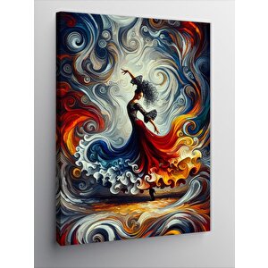 Kanvas Tablo Dans Eden Kadın 100x140 cm