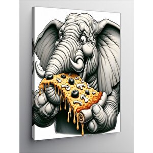 Kanvas Tablo Pizza Fili