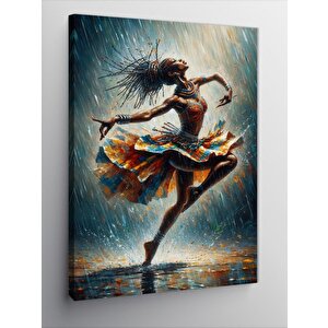 Kanvas Tablo Dans Eden Afrikalı Kadın 70x100 cm