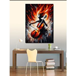 Kanvas Tablo Ateş Dansı 100x140 cm