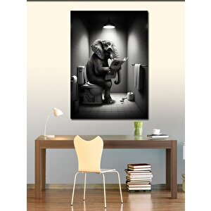 Kanvas Tablo Tuvalette Fil 70x100 cm
