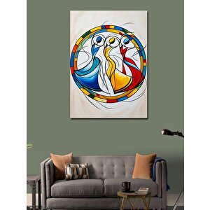 Kanvas Tablo Dans Eden Soyut Kadınlar 50x70 cm