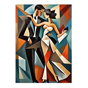 Dans Eden Çift Tasarım Ahşap Tablo 25cmx 35cm 25x35 cm
