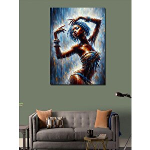 Kanvas Tablo Dans Eden Afrikalı Kadın 100x140 cm