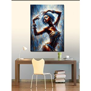 Kanvas Tablo Dans Eden Afrikalı Kadın 50x70 cm