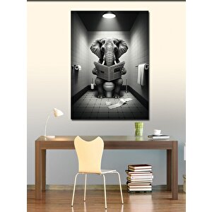 Kanvas Tablo Tuvalet Fil 70x100 cm