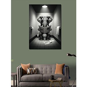 Kanvas Tablo Tuvalet Fil 70x100 cm