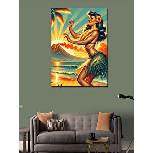 Kanvas Tablo Hula Dansı 70x100 cm