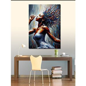 Kanvas Tablo Dans Eden Afrikalı Kadın 50x70 cm