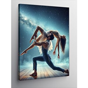 Kanvas Tablo Dans Eden Kadın Ve Erkek 100x140 cm