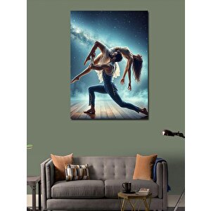 Kanvas Tablo Dans Eden Kadın Ve Erkek 100x140 cm