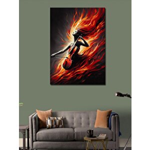 Kanvas Tablo Kırmızı Dansçı 70x100 cm
