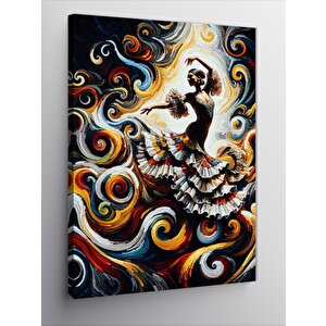 Kanvas Tablo Dans Eden İspanyol Kızı 70x100 cm