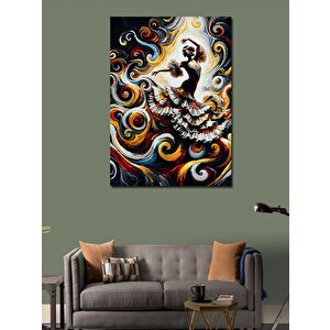 Kanvas Tablo Dans Eden İspanyol Kızı 70x100 cm