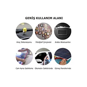 Süper Güçlü Çivisiz Montaj Band - 2 Metre Uzunluk 18mm En Çift Taraflı Akrilik Bant ( 1 Adet )