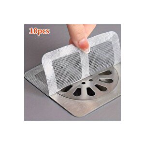 10 Adet Pratik Banyo Gider Süzgeci Saç Yakalayıcı Süzgeç Banyo Duş Gider Tıkanık Önleyici